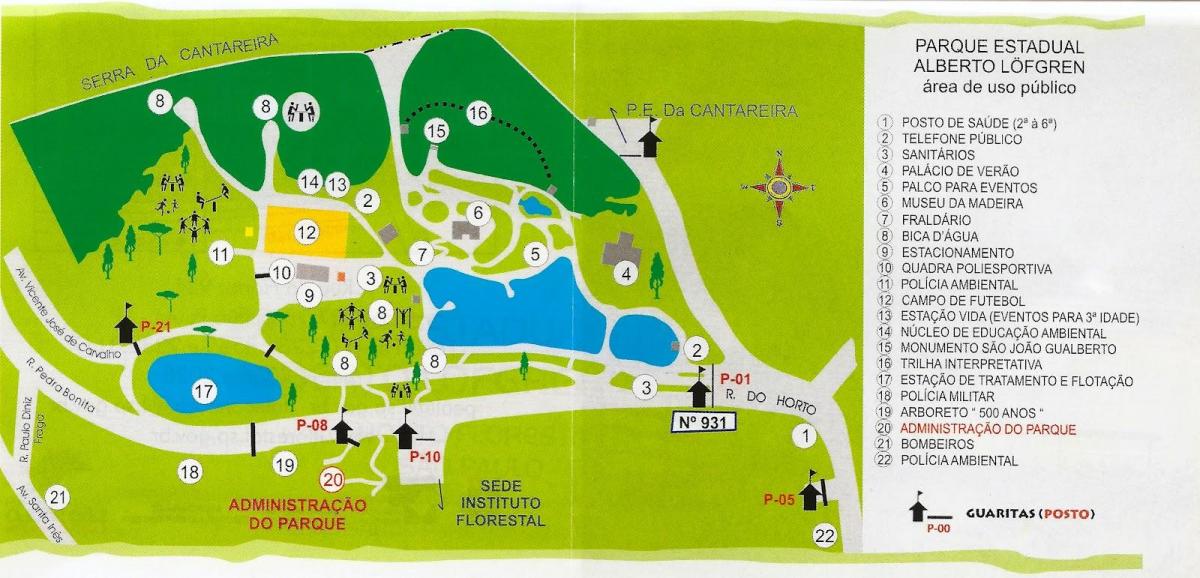 地图*阿尔贝托*Löfgren公园