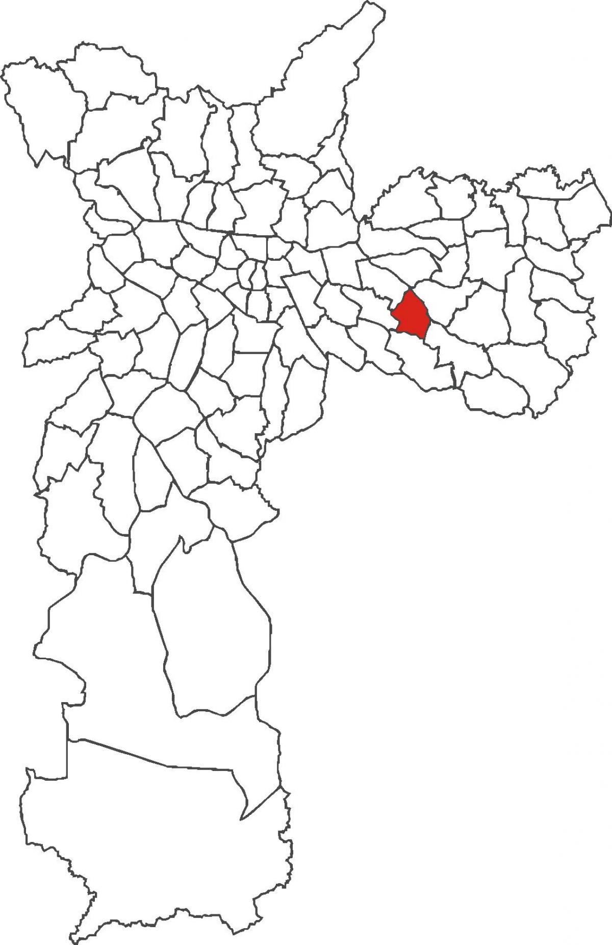 地图Aricanduva区