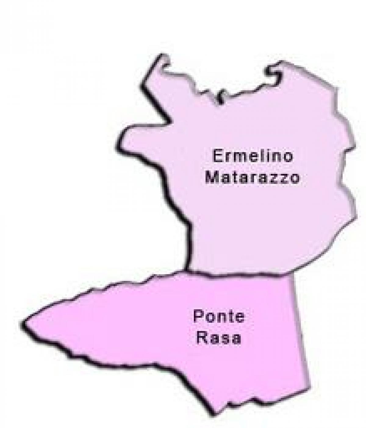 地图Ermelino马塔拉佐子县