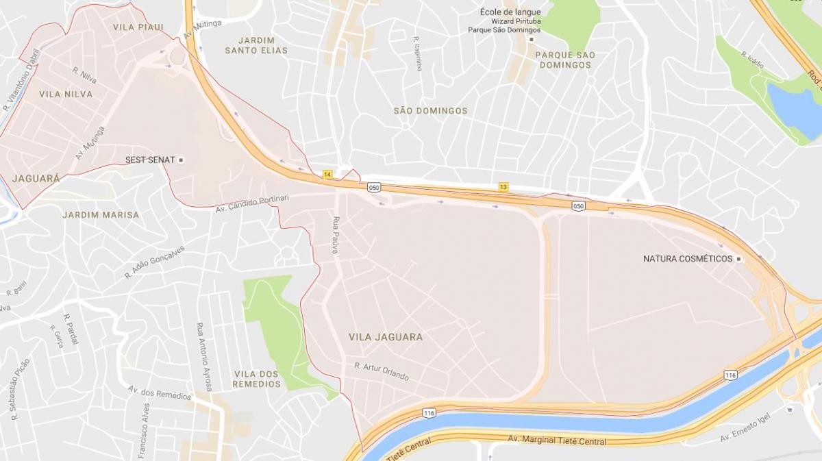地图Jaguara São Paulo