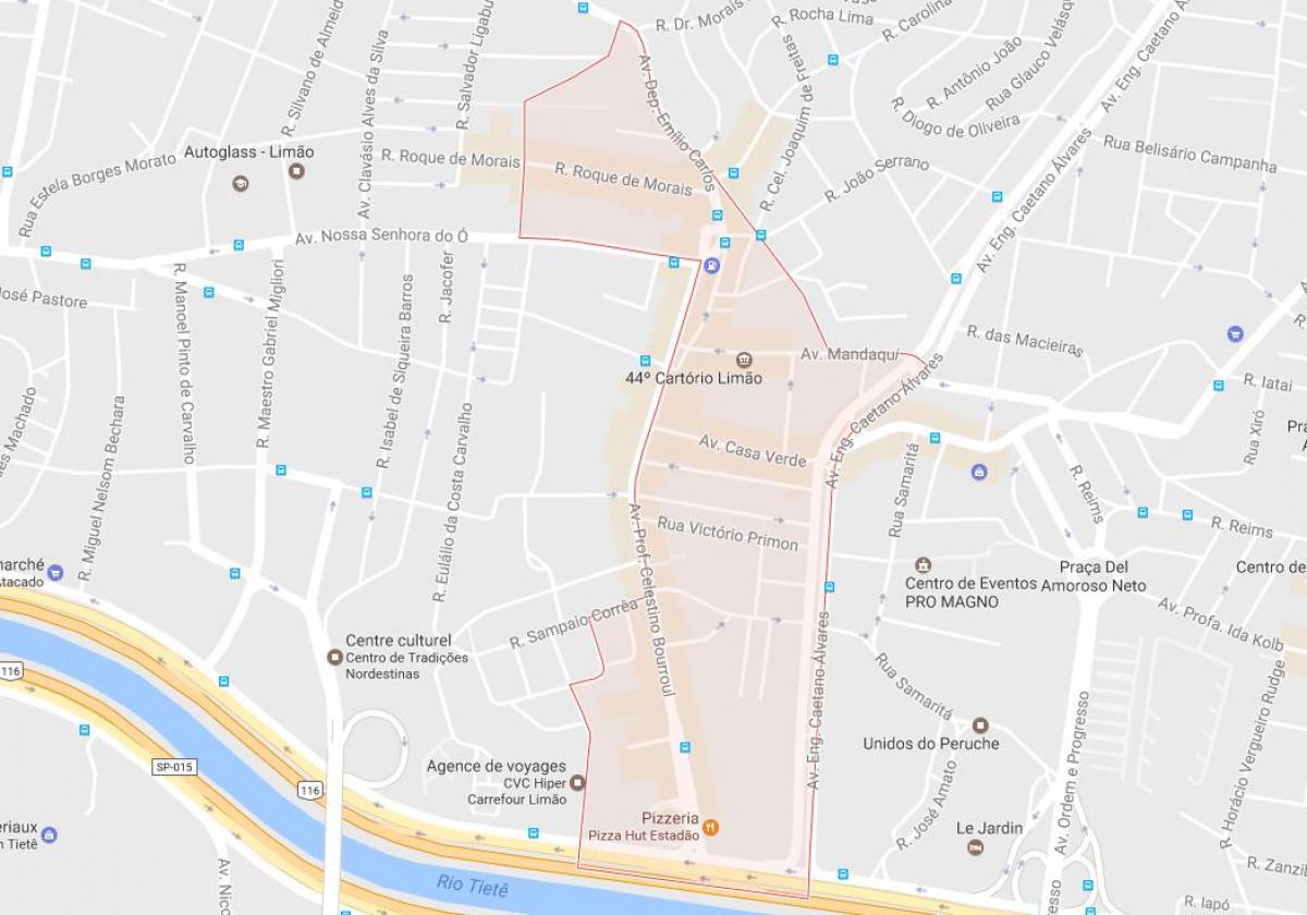 地图Limão São Paulo