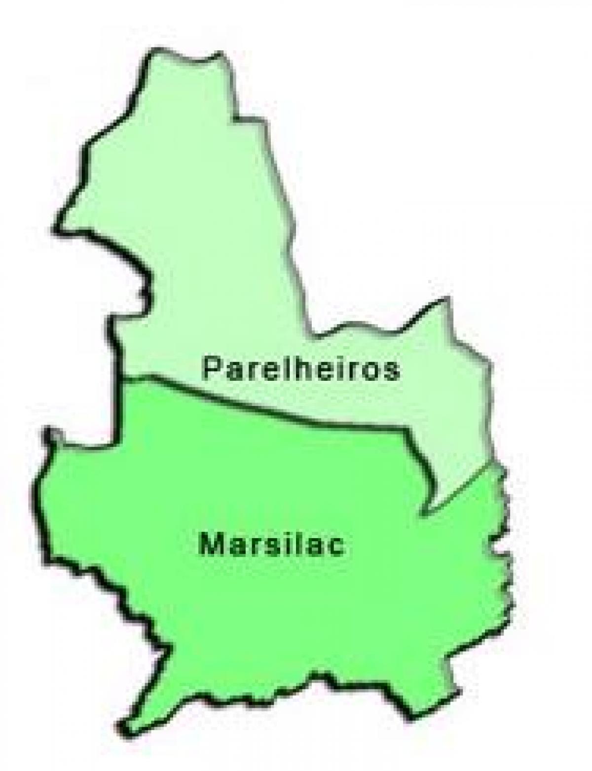 地图Parelheiros子县