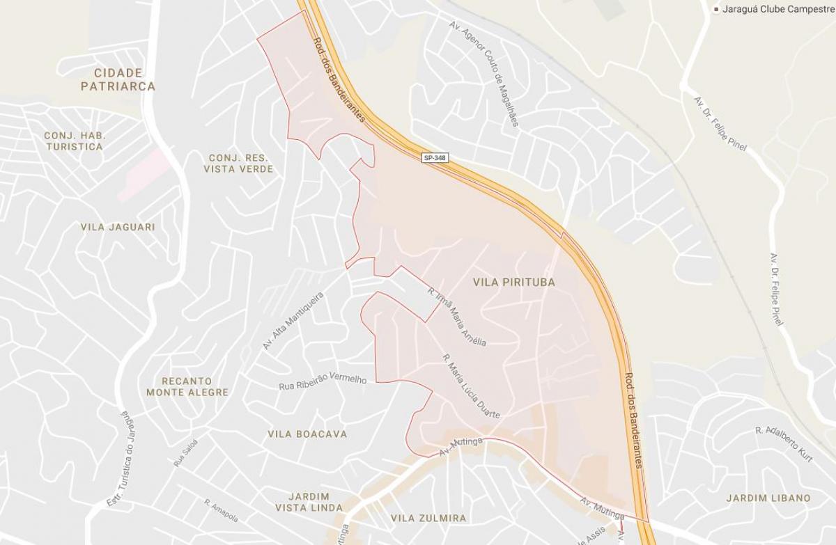 地图Pirituba São Paulo
