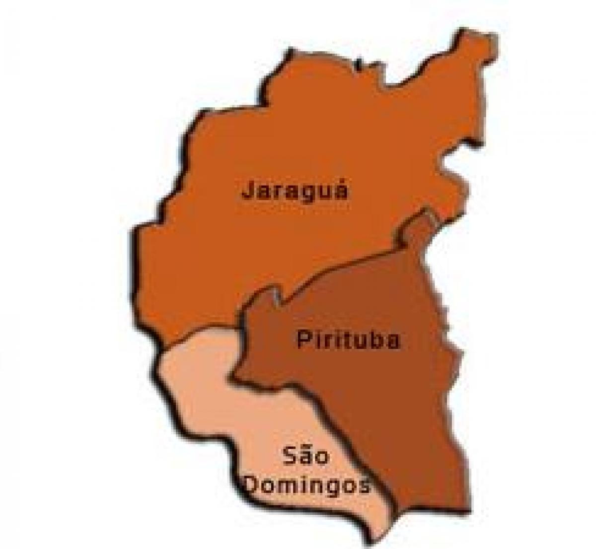 地图Pirituba-碳排放最少的子县