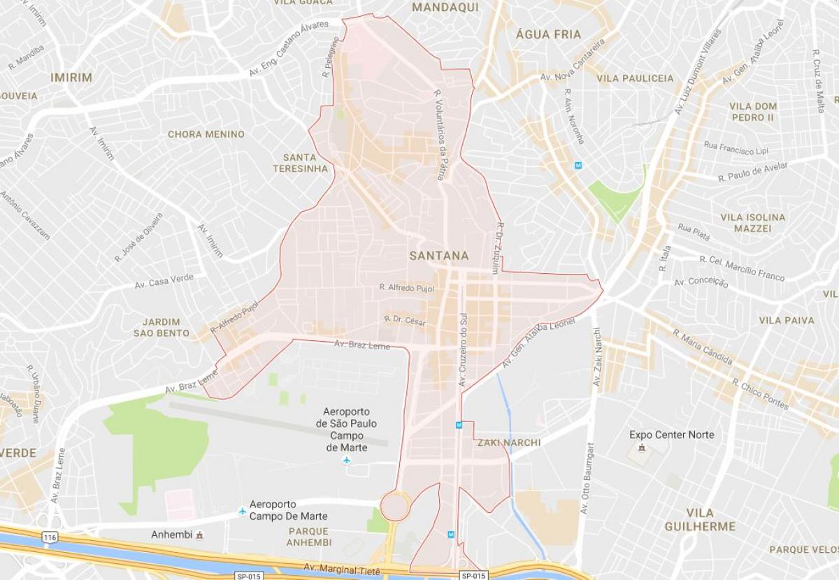 地图Santana São Paulo