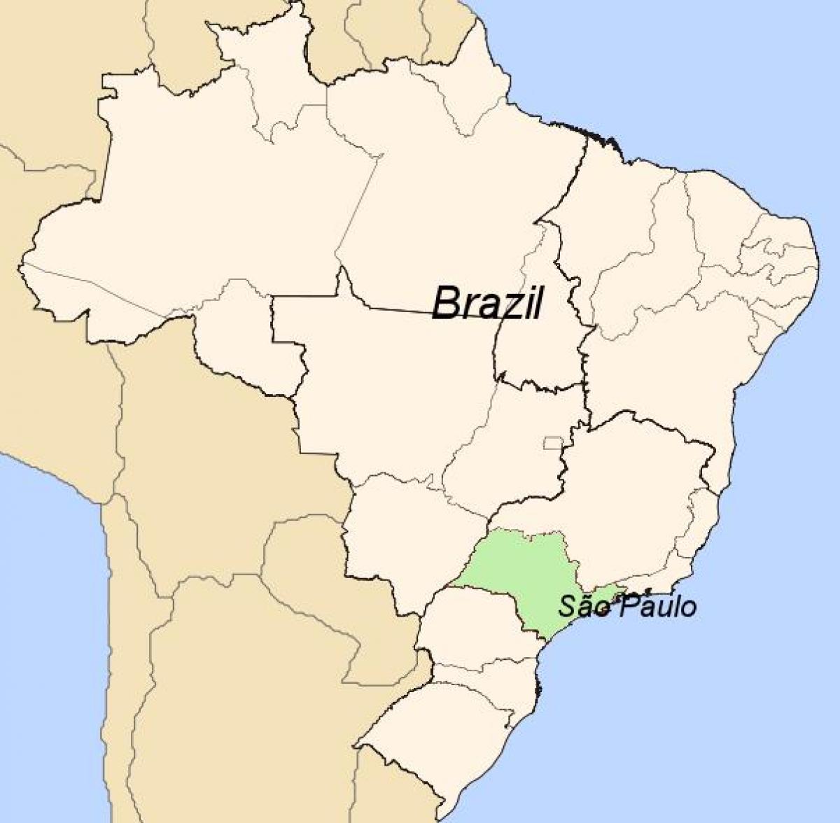 地图在巴西圣保罗