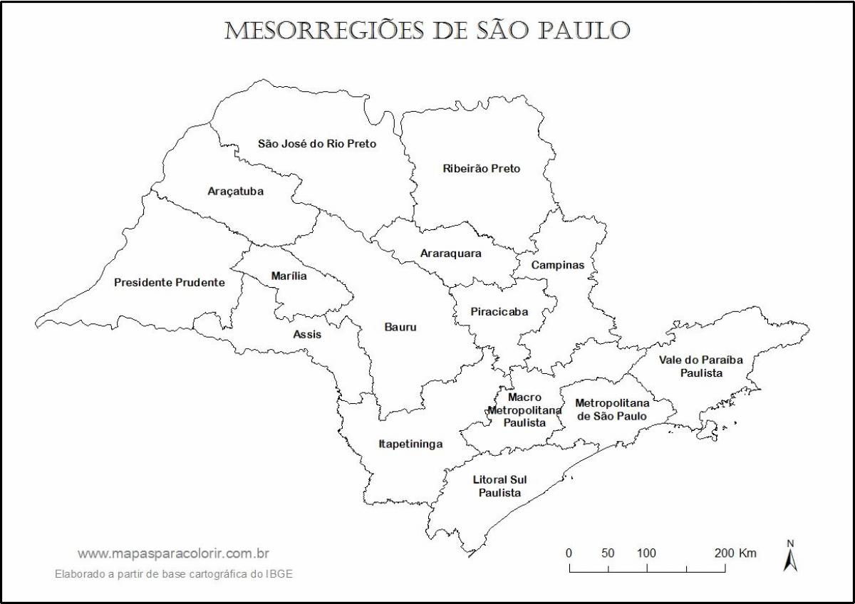 地图São Paulo属维尔京区域名
