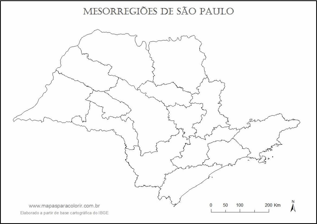 地图São Paulo属维尔京区域
