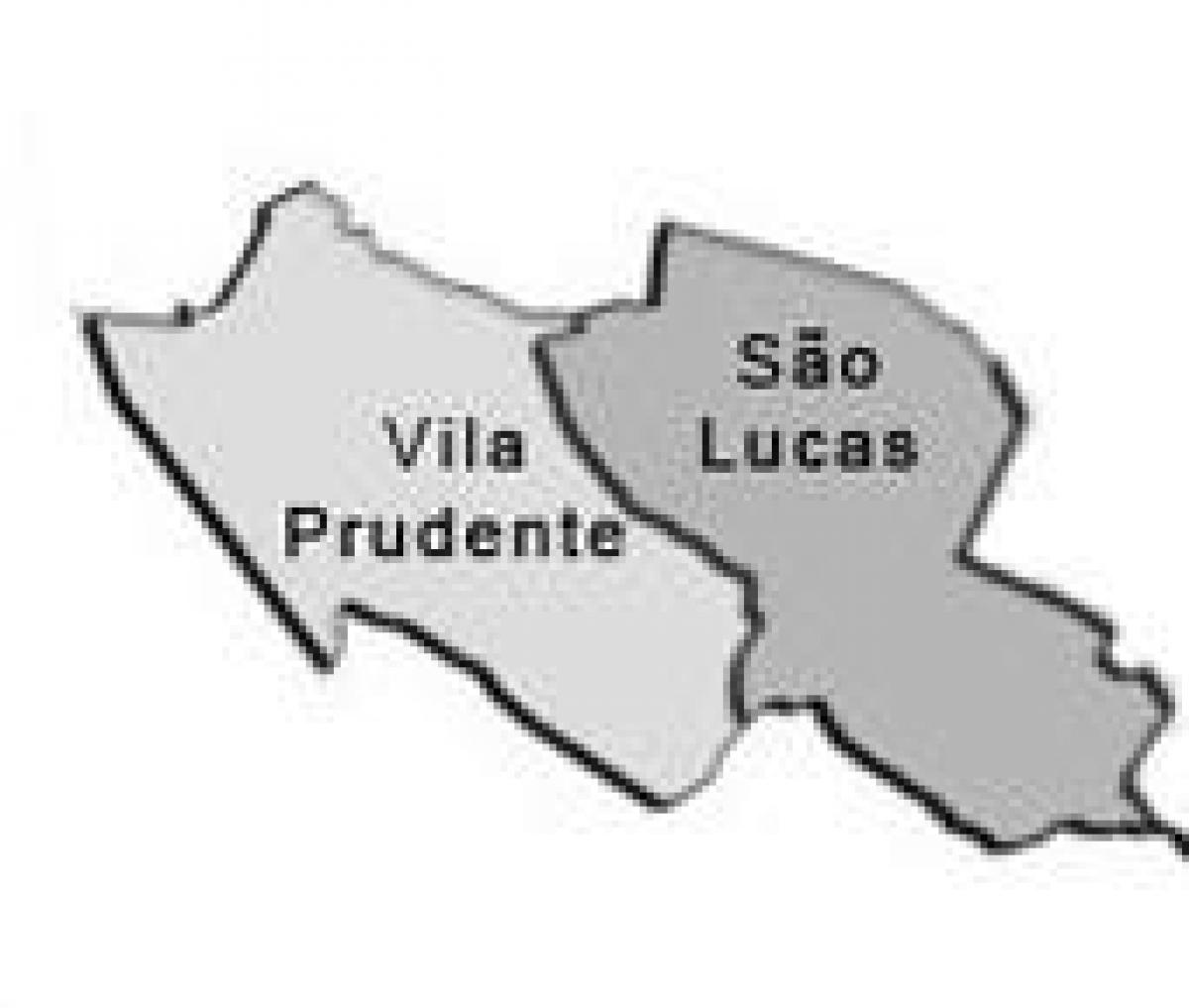 地图的维拉Prudente子县