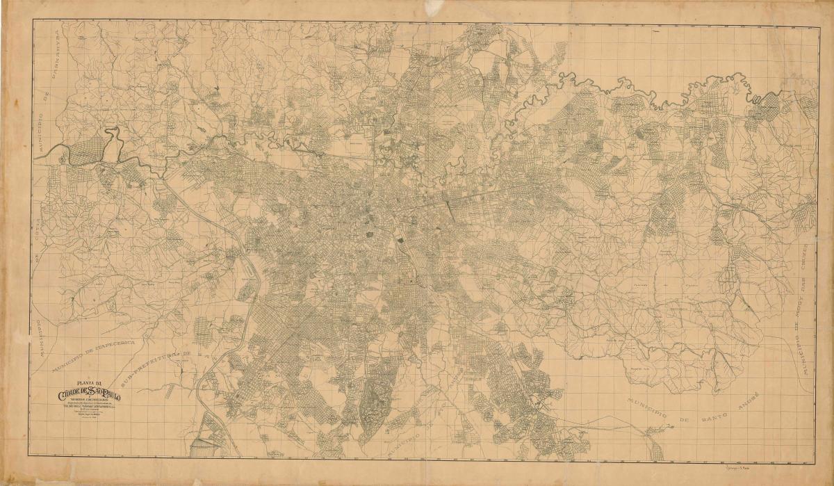 地图前São Paulo-1943年