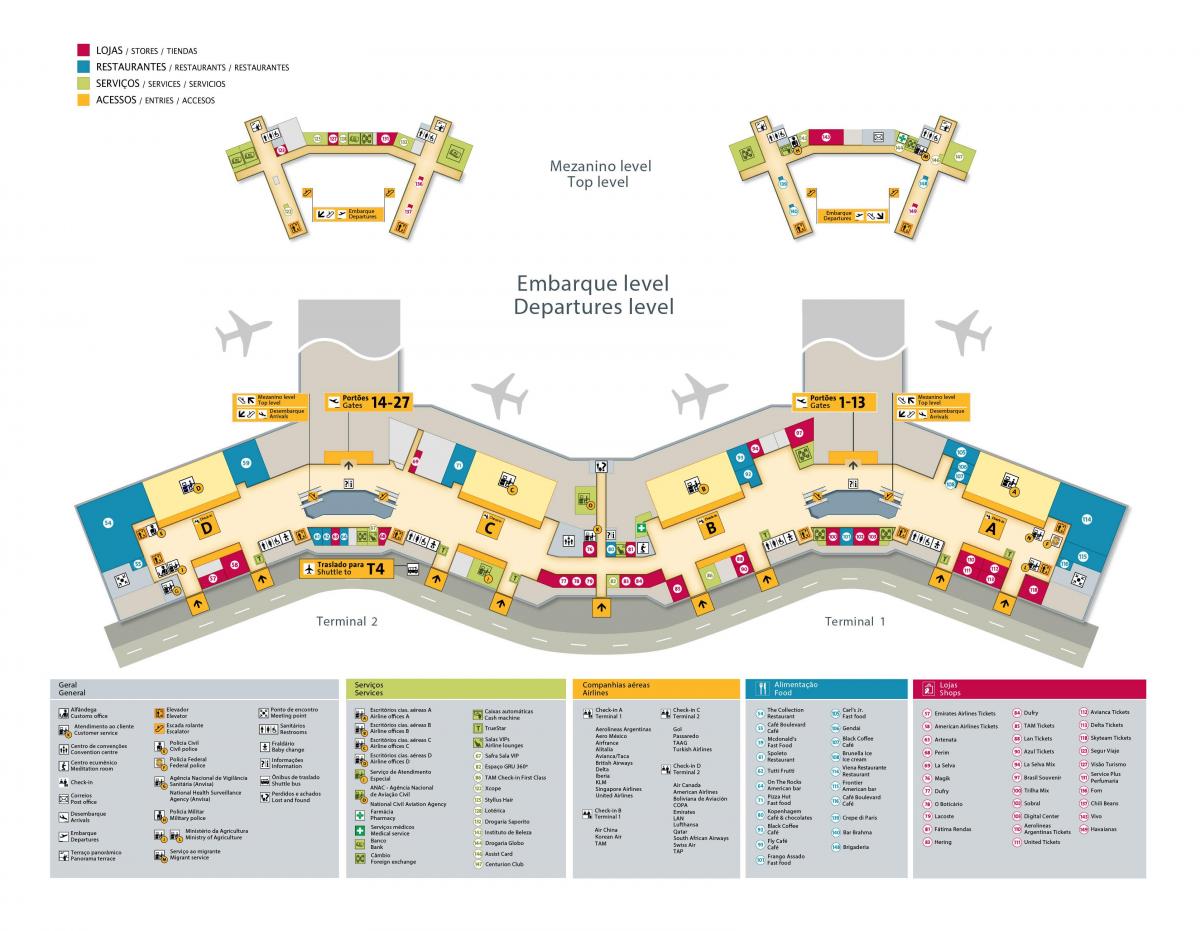 地图国际机场圣保罗德里