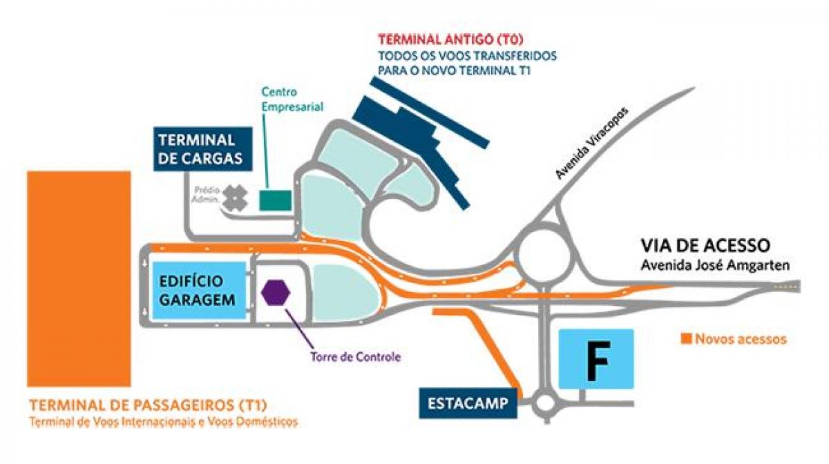 地图国际机场圣保罗停车