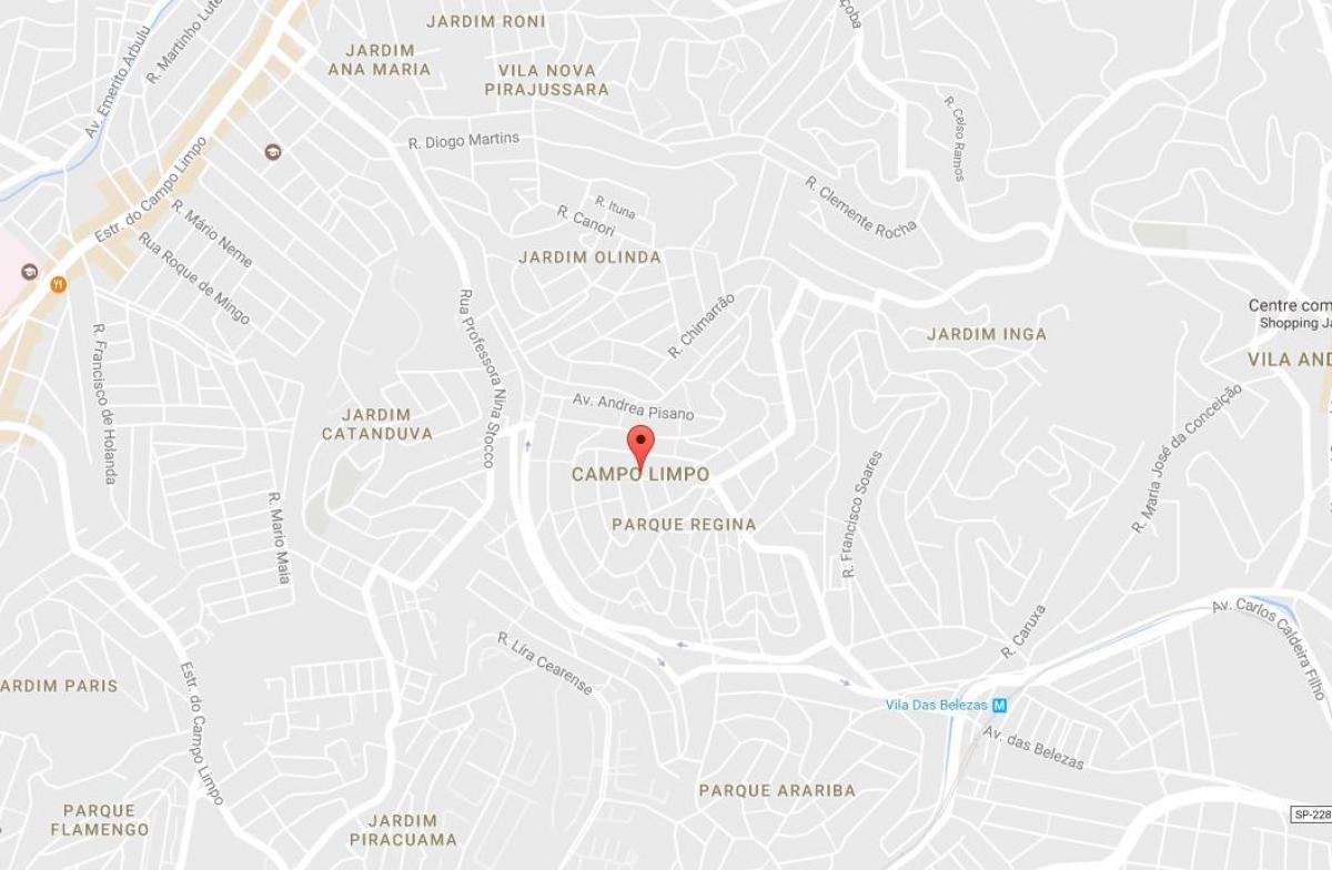 地图坎普林波São Paulo