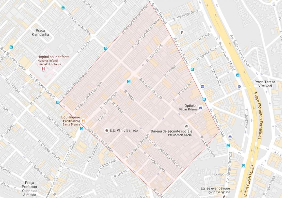 地图上的瓜拉莎São Paulo