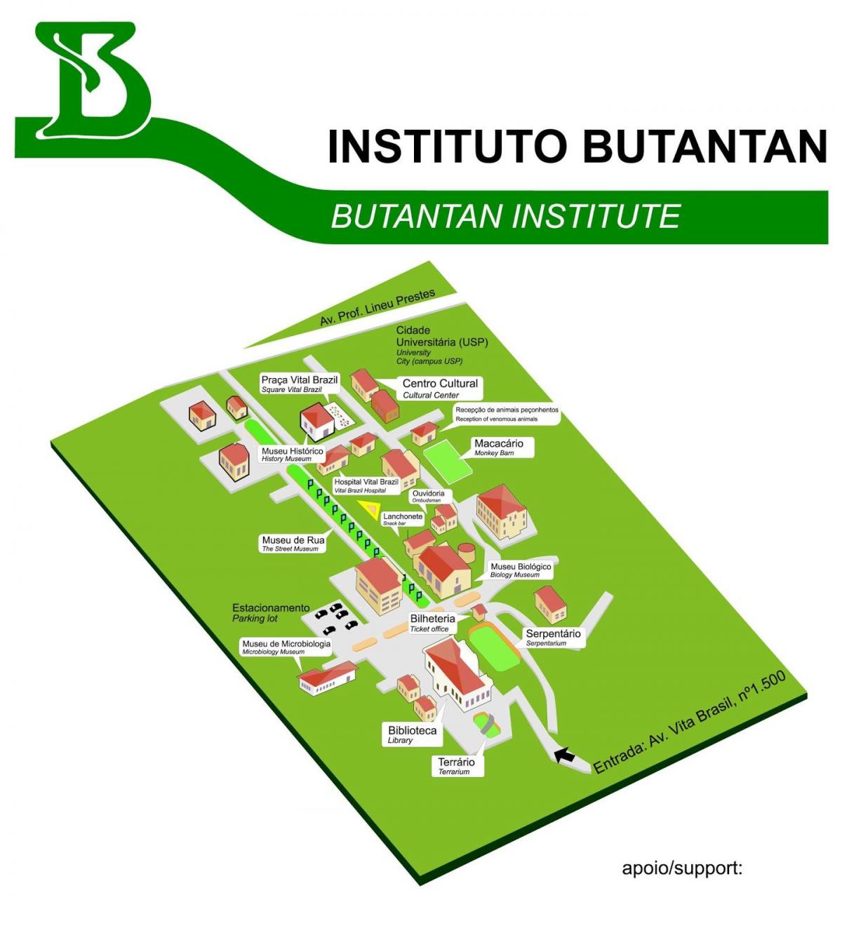 地图研究所Butantan