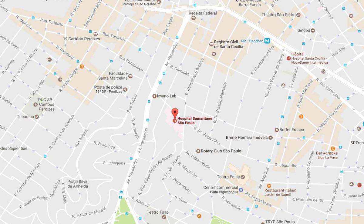 地图的麦德林美拓São Paulo医院