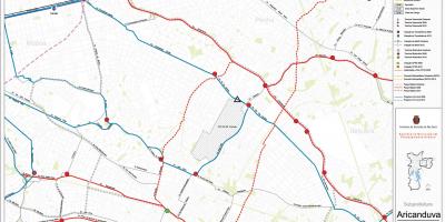 地图Aricanduva-Vila Formosa São Paulo-公共交通工具