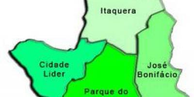 地图Itaquera子县
