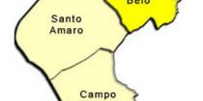 地图的Santo Amaro子县