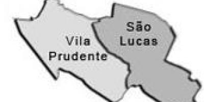 地图的维拉Prudente子县