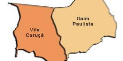 地图伊泰Paulista-Vila Curuçá子县
