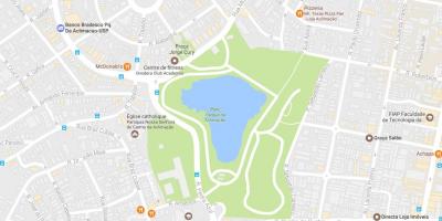 地图上的公园适应环境São Paulo