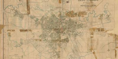 地图前São Paulo-1916年