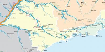 地图圣保罗河流