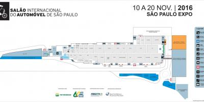 地图上的自动展São Paulo