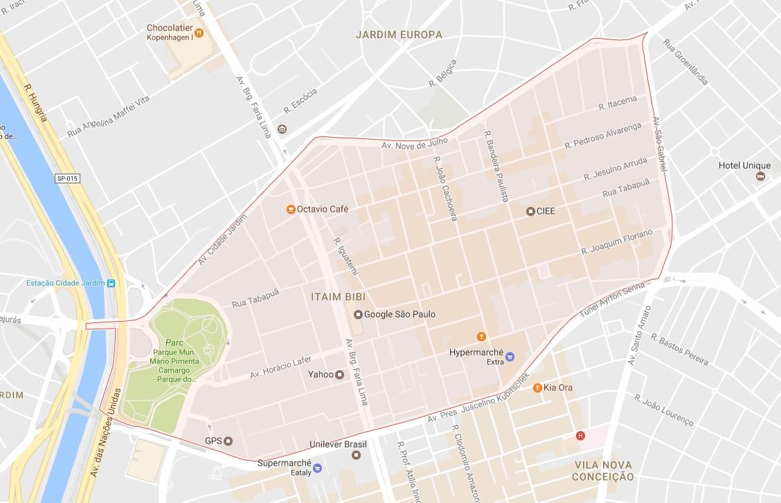 地图伊泰比比São Paulo