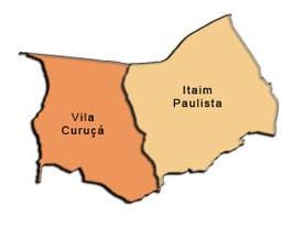 地图伊泰Paulista-Vila Curuçá子县