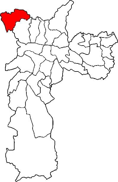 地图图案子县São Paulo