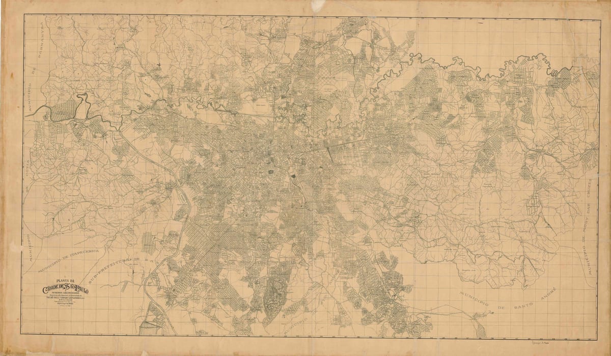 地图前São Paulo-1943年