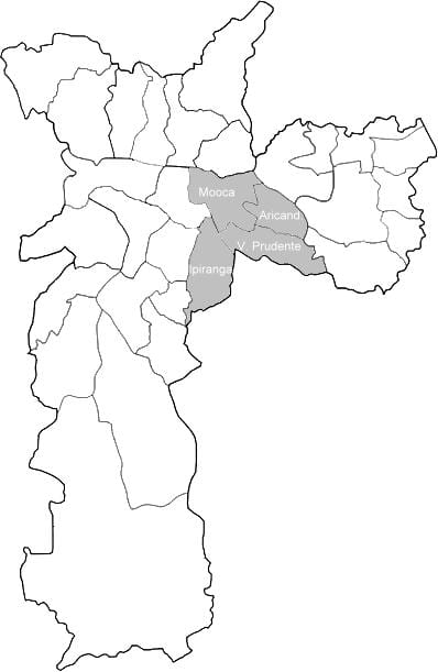 地图区Sudeste São Paulo