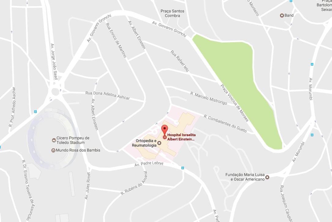 地图的友好阿尔伯特*爱因斯坦医院