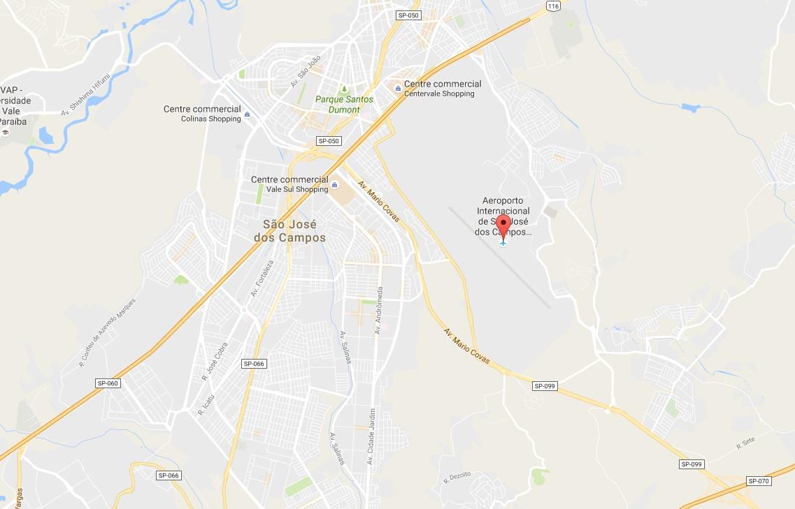 地图国际机场São José dos Campos