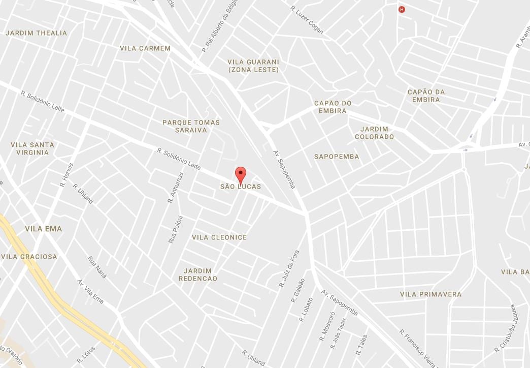 地图的圣卢卡斯São Paulo