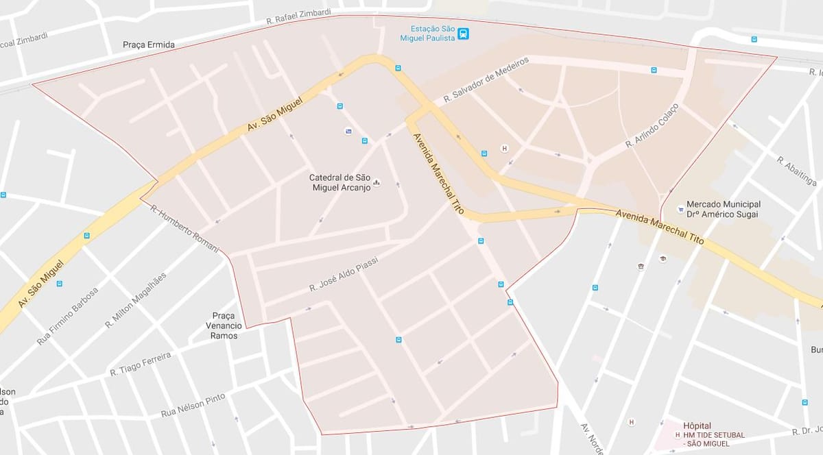 地图圣米格尔*保利斯塔São Paulo