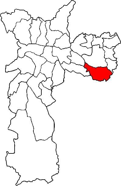 地图圣Mateus子县São Paulo