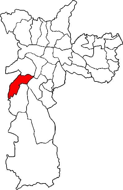 地图坎普林波子县São Paulo