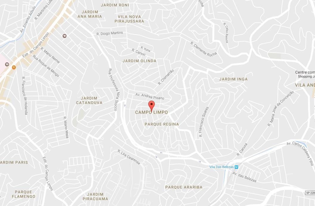 地图坎普林波São Paulo