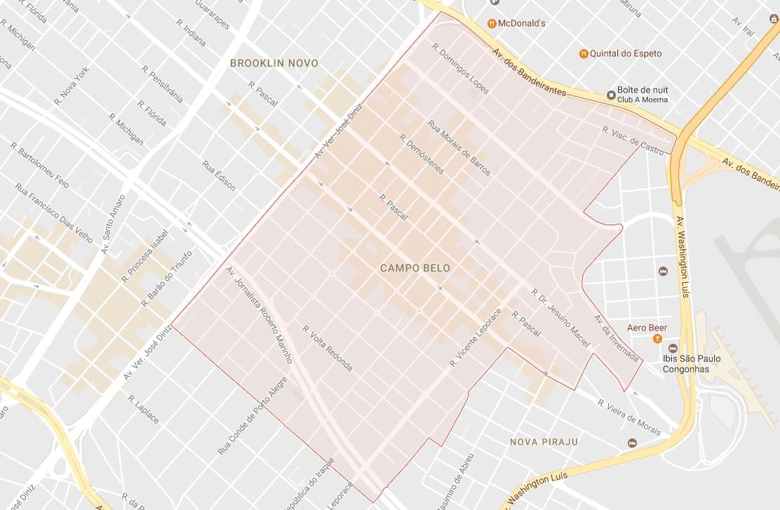 地图坎贝São Paulo