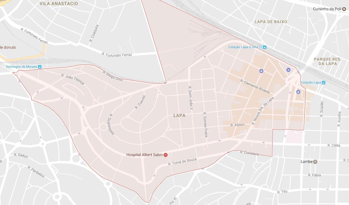 地图帕São Paulo