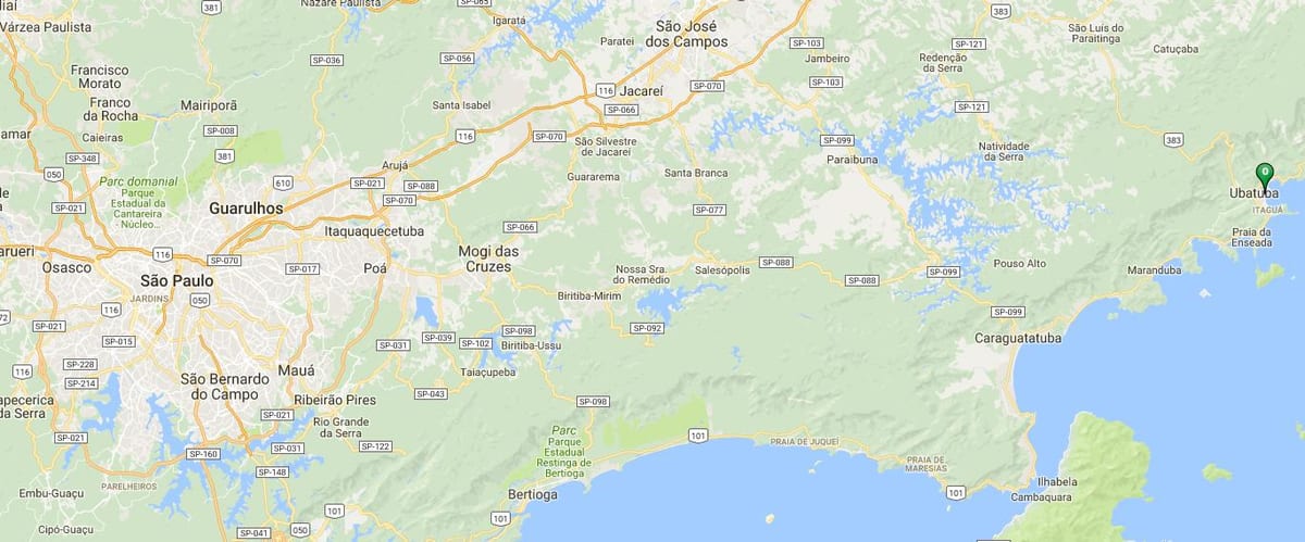 地图克鲁塞罗的海滩