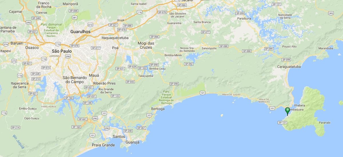 地图的海滩库拉尔
