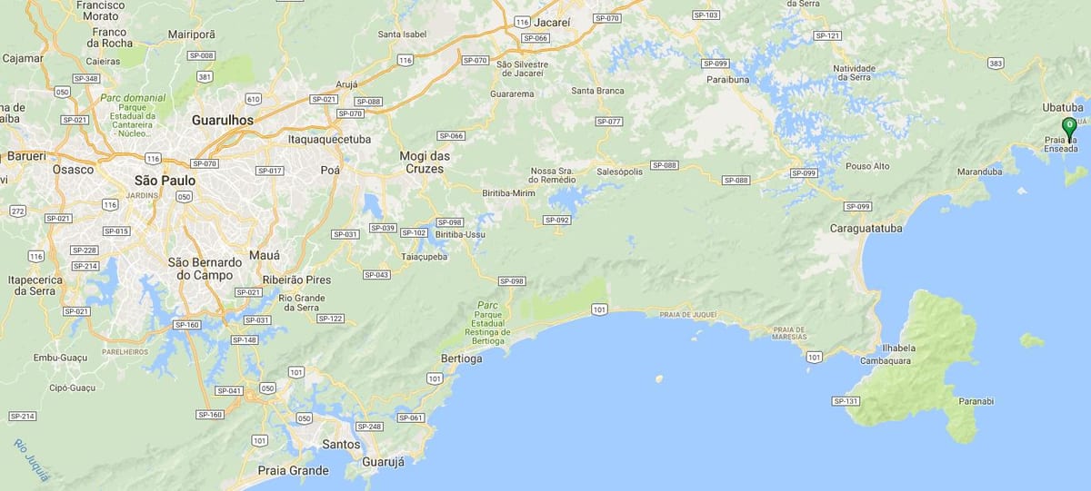 地图的海滩德