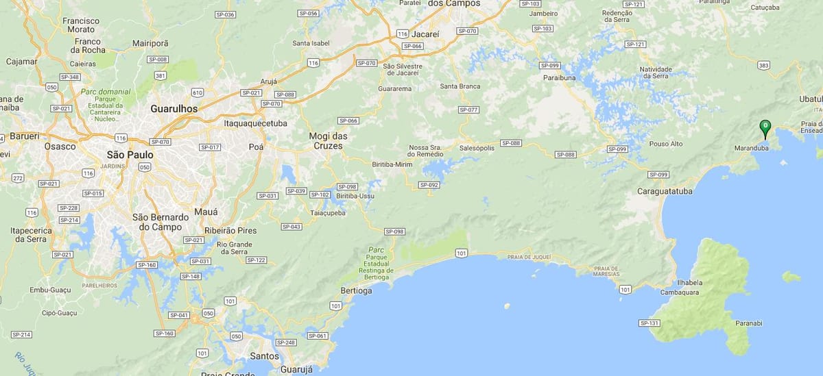 地图拉戈伊尼亚海滩
