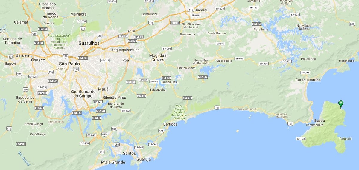 地图的海滩泰雷洛杜波