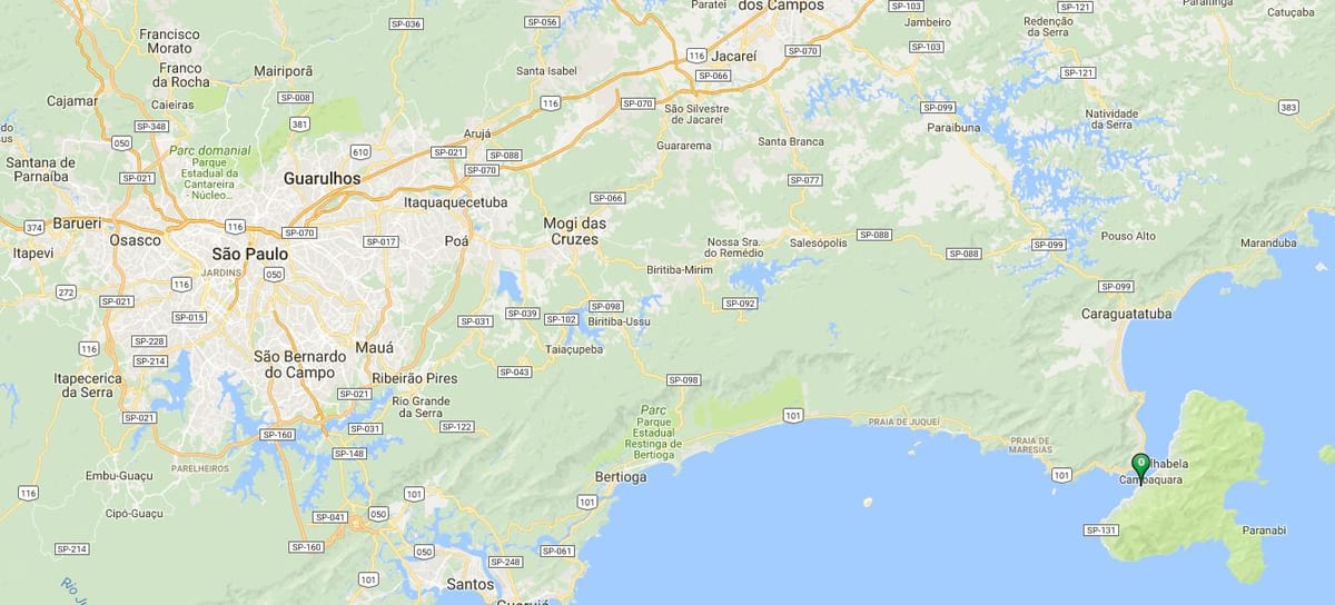 地图的海外的portinho