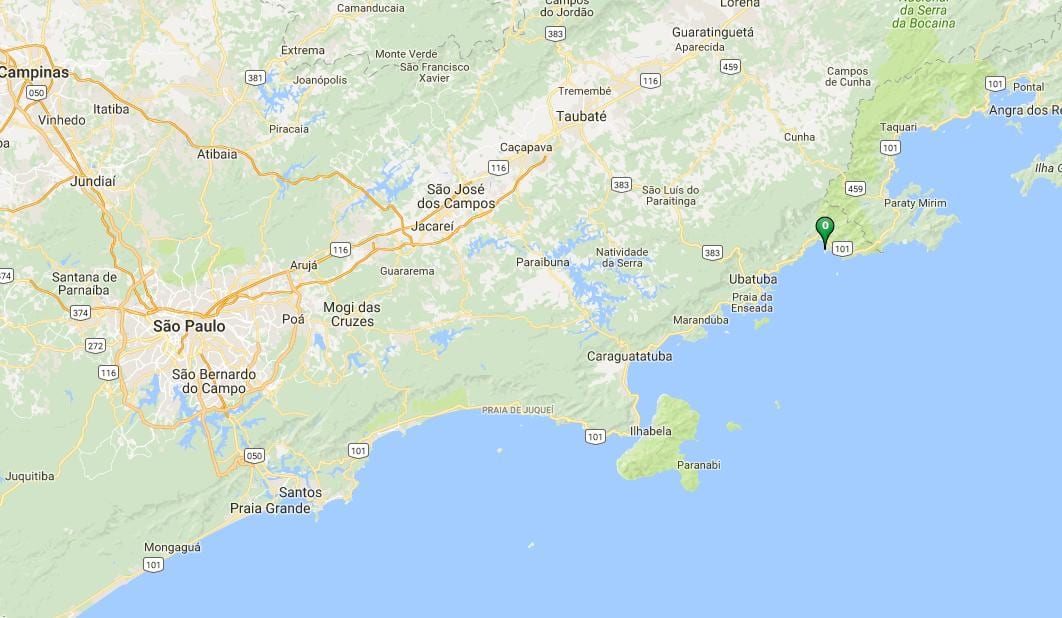 地图阿尔马达海滩
